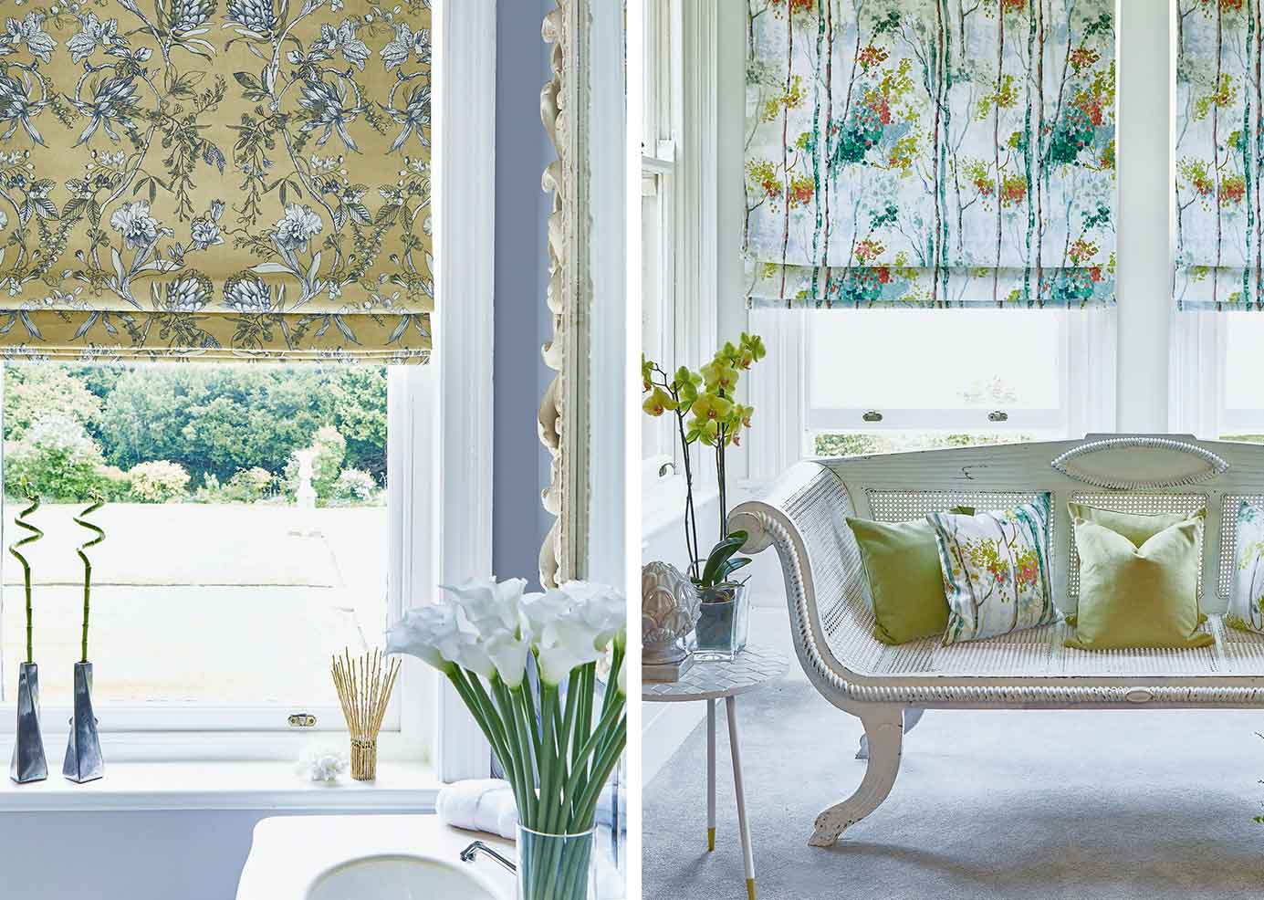 floral-roman blinds