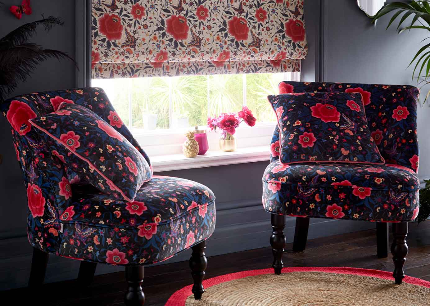 Floral Jacquard Upholstery